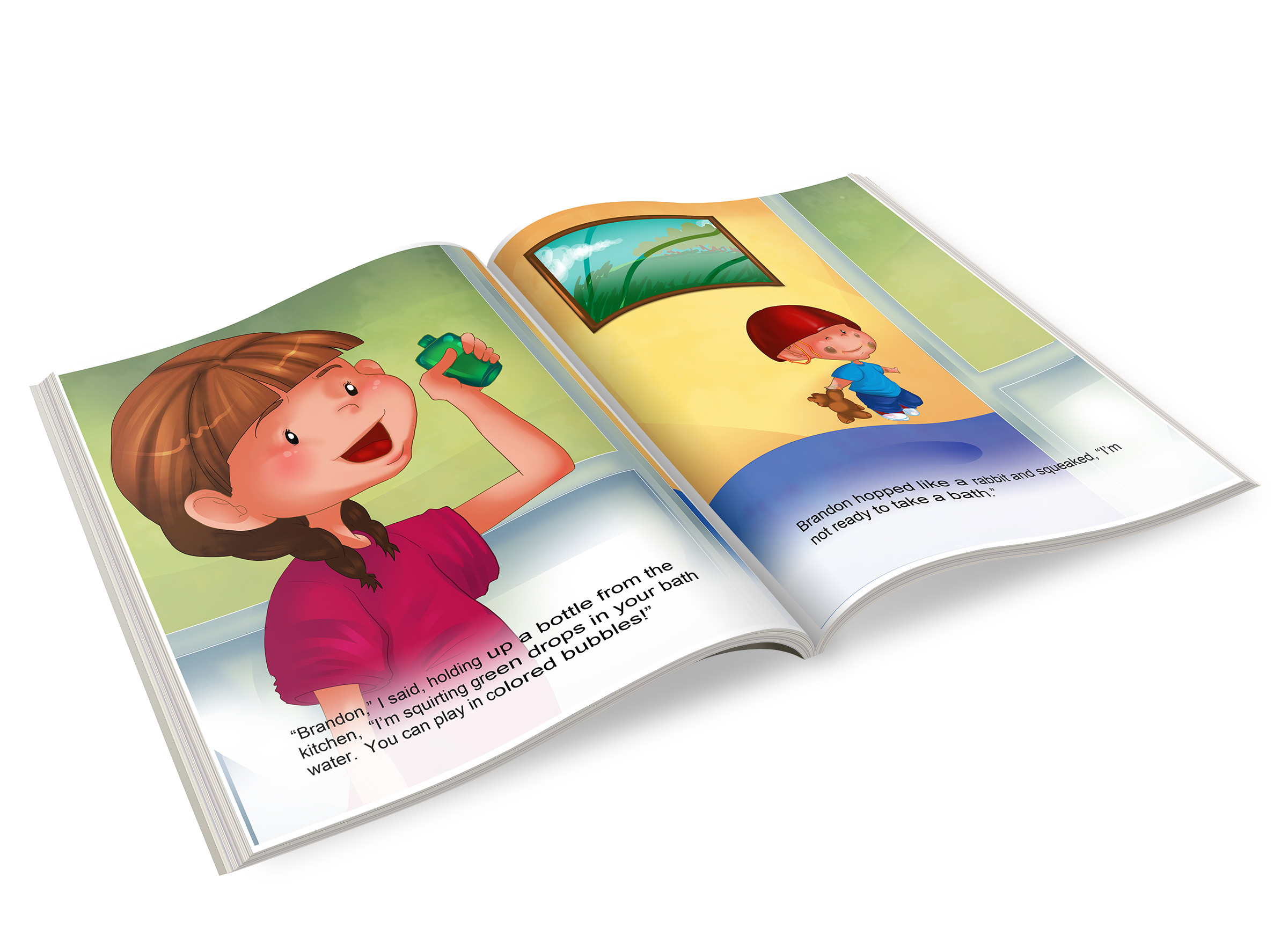Open Childrens Book With Pictures